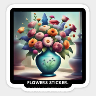 Flower vase Sticker