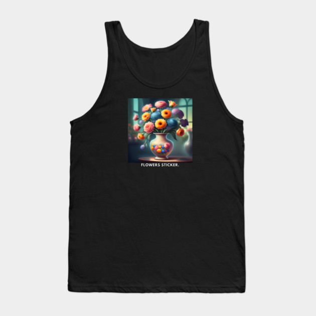 Flower vase Tank Top by BlackMeme94