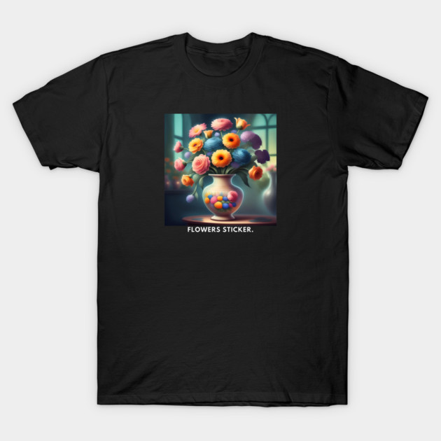 Flower vase T-Shirt by BlackMeme94