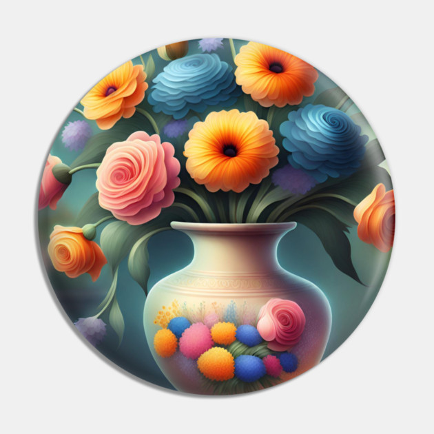 Flower vase Pin by BlackMeme94