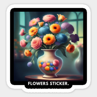 Flower vase Sticker