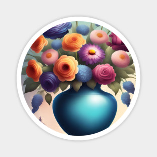 Flower vase Magnet