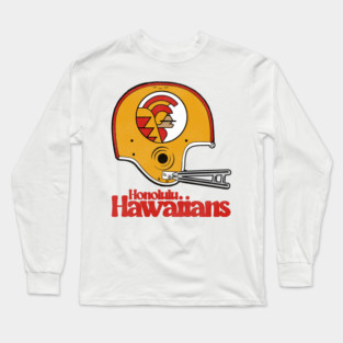 Defunct Honolulu Hawaiians Football Team Helmet Long Sleeve T-Shirt