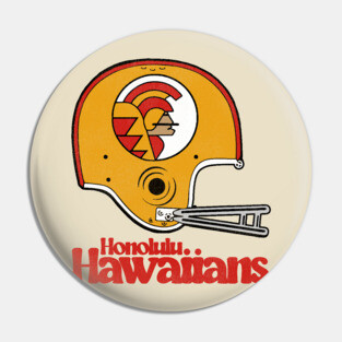 Defunct Honolulu Hawaiians Football Team Helmet Pin