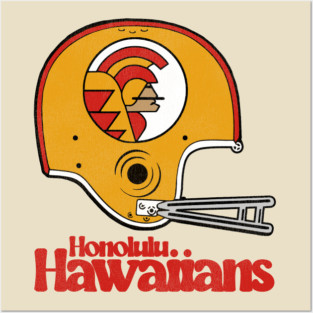 Defunct Honolulu Hawaiians Football Team Helmet Posters and Art