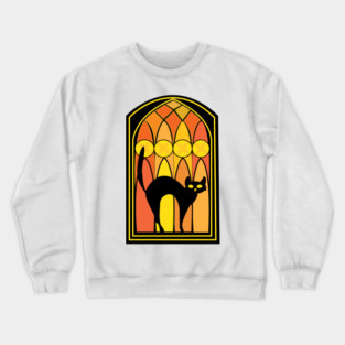 Halloween Cat Crewneck Sweatshirt