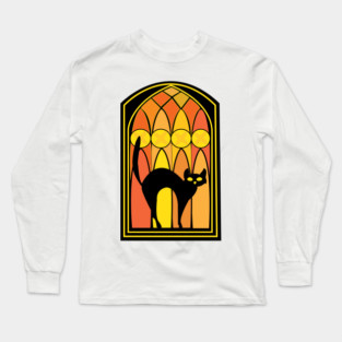 Halloween Cat Long Sleeve T-Shirt