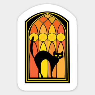 Halloween Cat Sticker