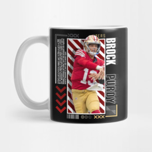 Brock Purdy Football Paper Poster 49ers 9 Mug