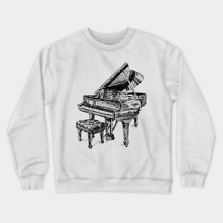 Piano Sketch Crewneck Sweatshirt