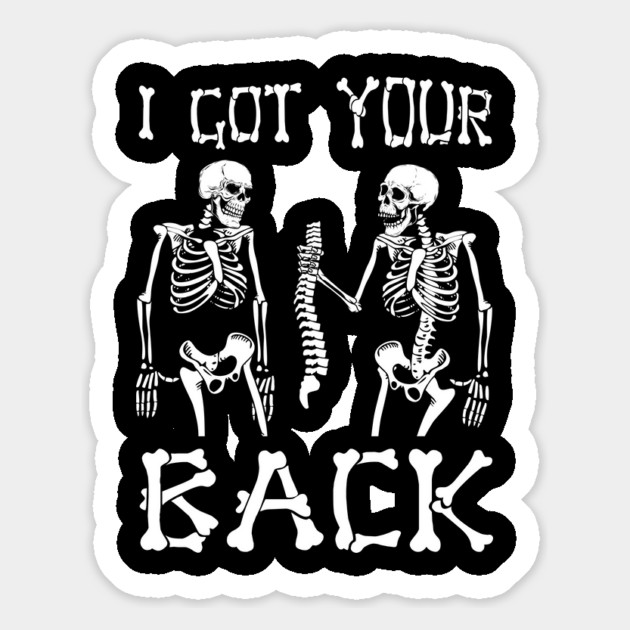 I Got Your Back Skeleton Halloween Magnet by The WYLD Tribe