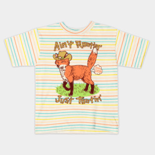 Ain't Rootin' Just Tootin' Kids T-Shirt