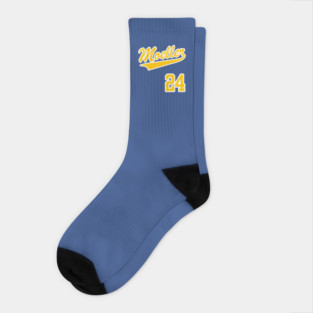 Ken Griffey Jr MOELLER Away Jersey (Front & Back Print) Socks