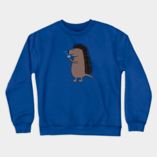 Porcupine with dandelion Crewneck Sweatshirt
