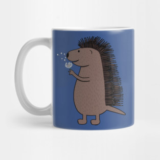 Porcupine with dandelion Mug