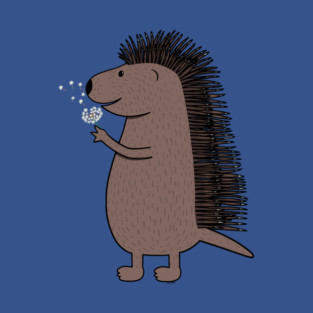 Porcupine with dandelion T-Shirt