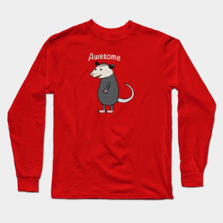 Awesome opossum Long Sleeve T-Shirt
