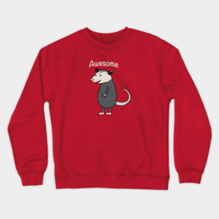 Awesome opossum Crewneck Sweatshirt