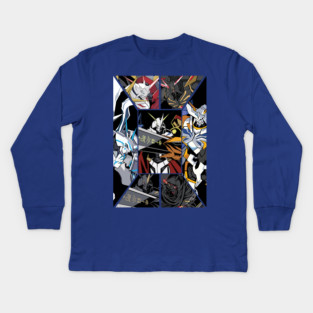 digimon omnimon variants Kids Long Sleeve T-Shirt