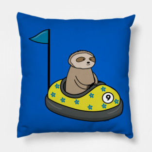 Sloth bumper car Pillow