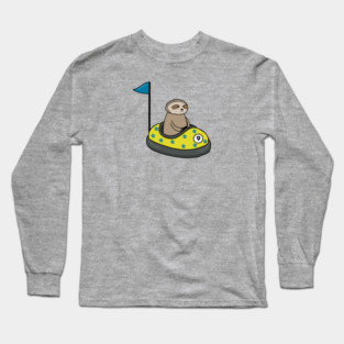 Sloth bumper car Long Sleeve T-Shirt