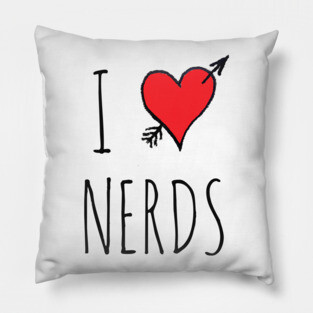 I Love Nerds Pillow