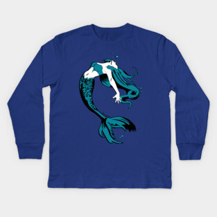 Mermaid Kids Long Sleeve T-Shirt