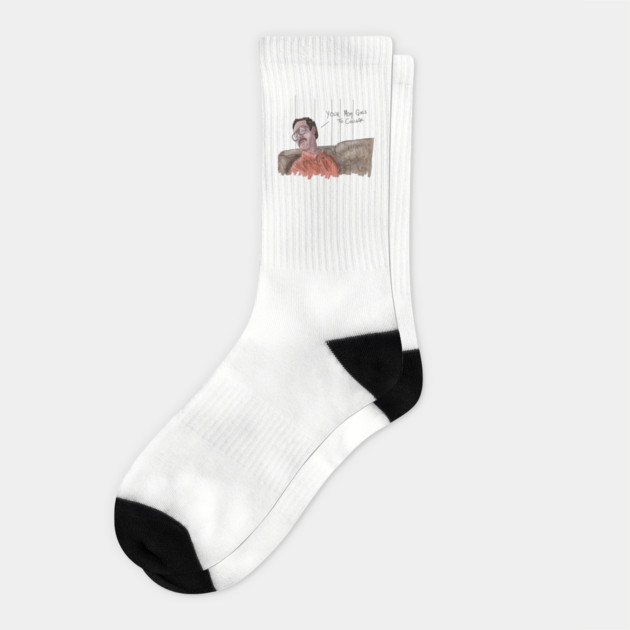 Napoleon Dynamite: Your Mom Goes to College Socks by 51Deesigns
