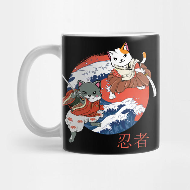 Samurai Ninja Japanese Cat by The WYLD Tribe