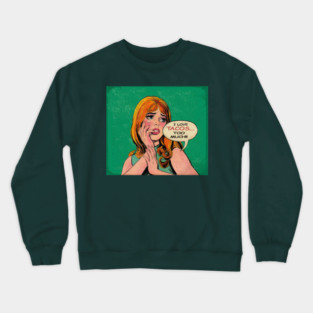Pop Art Girl Crewneck Sweatshirt