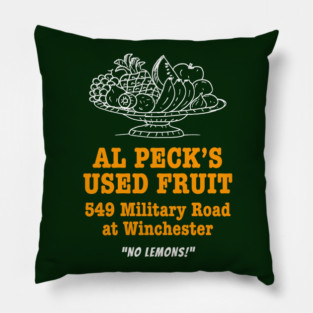 Al Peck's Used Fruit SCTV Pillow