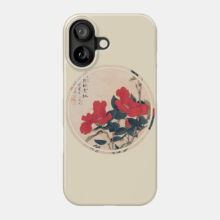 Old japanese flower painting Phone Case