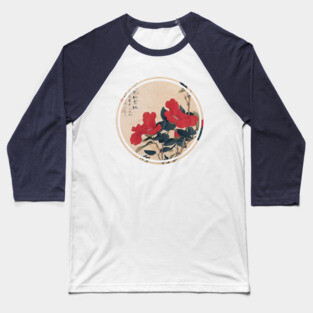 Old japanese flower painting Baseball T-Shirt