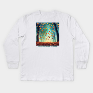 Hello October Kids Long Sleeve T-Shirt