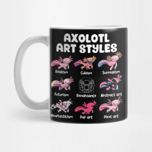 Axolotl Art Styles Mug