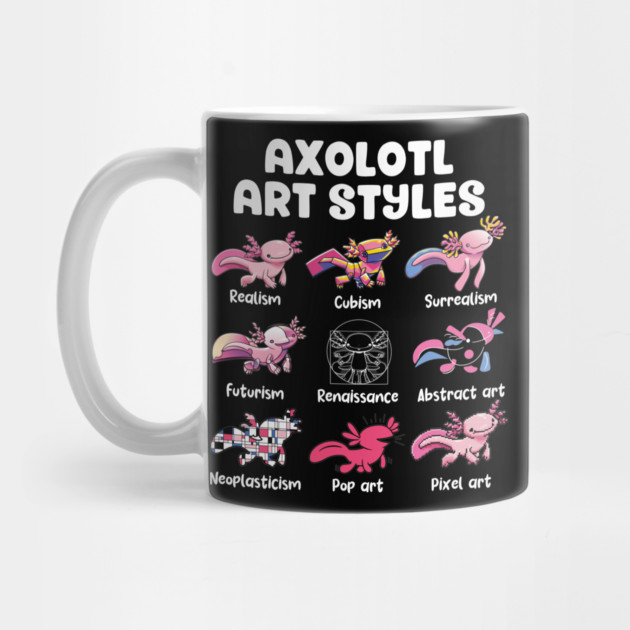 Axolotl Art Styles by GoshWow®