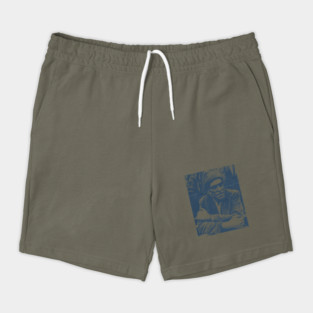 Charles Bukowski - Blue Vintage Color Shorts