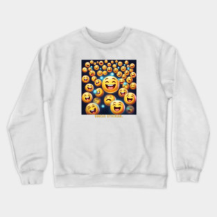Funny emoji Crewneck Sweatshirt