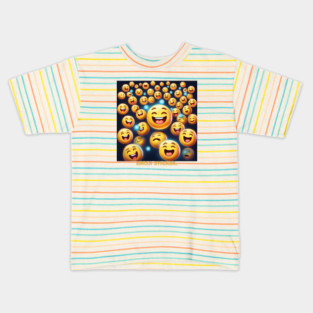 Funny emoji Kids T-Shirt