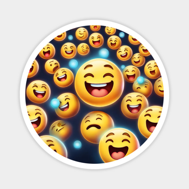 Funny emoji Magnet by BlackMeme94
