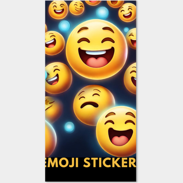 Funny emoji Wall Art by BlackMeme94