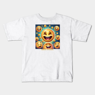 Funny emoji Kids T-Shirt