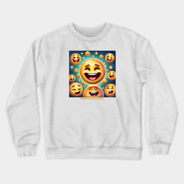 Funny emoji Crewneck Sweatshirt by BlackMeme94