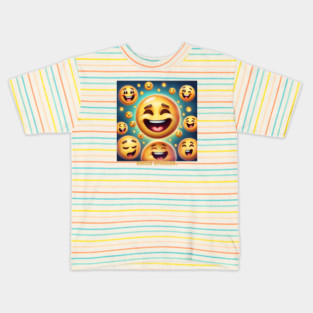 Funny emoji Kids T-Shirt