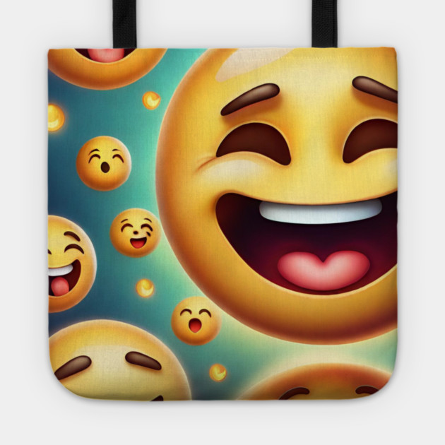 Funny emoji Tote by BlackMeme94