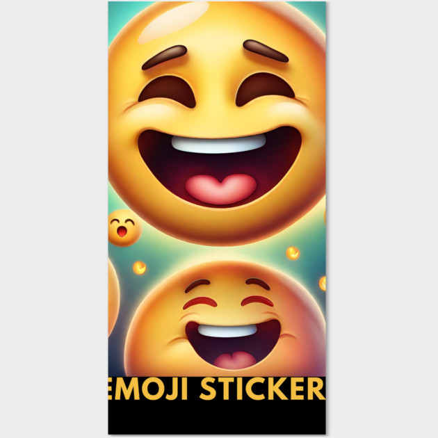 Funny emoji Wall Art by BlackMeme94