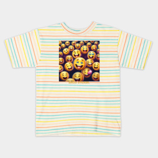 Funny emoji Kids T-Shirt