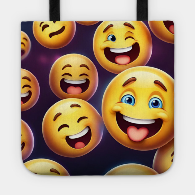 Funny emoji Tote by BlackMeme94