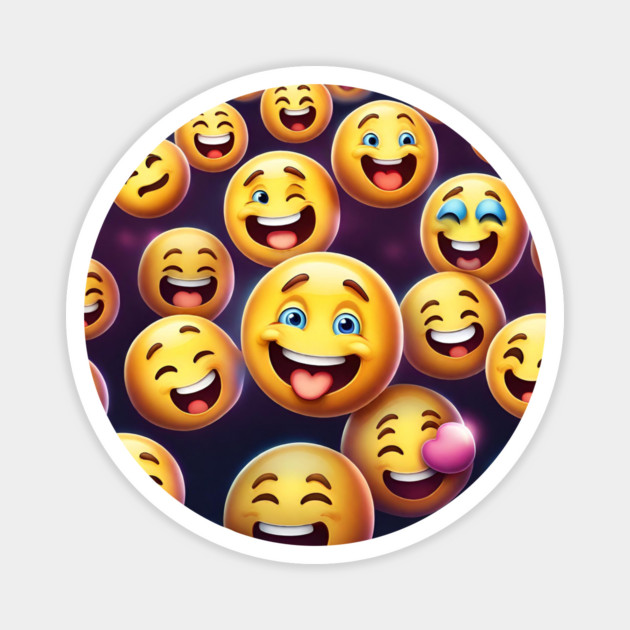Funny emoji Magnet by BlackMeme94