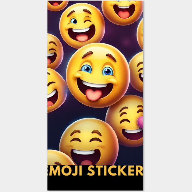 Funny emoji Wall Art by BlackMeme94